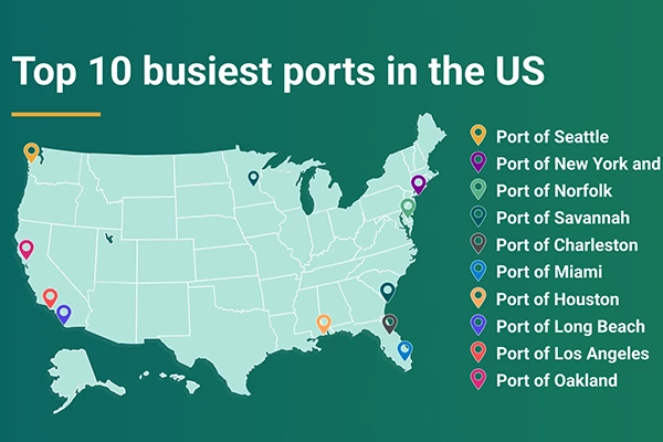 Top 10 Largest and Busiest Ports in the US