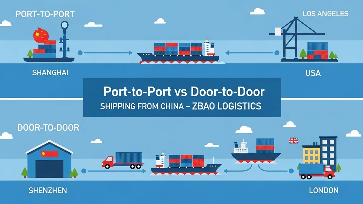 Port-to-Port vs Door-to-Door Shipping from China
