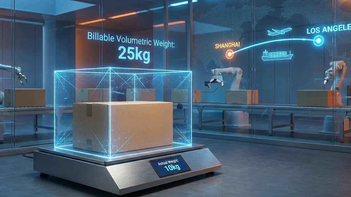 Volumetric Weight Calculator China to US (2026): The 12kg Rule & DAP Trap