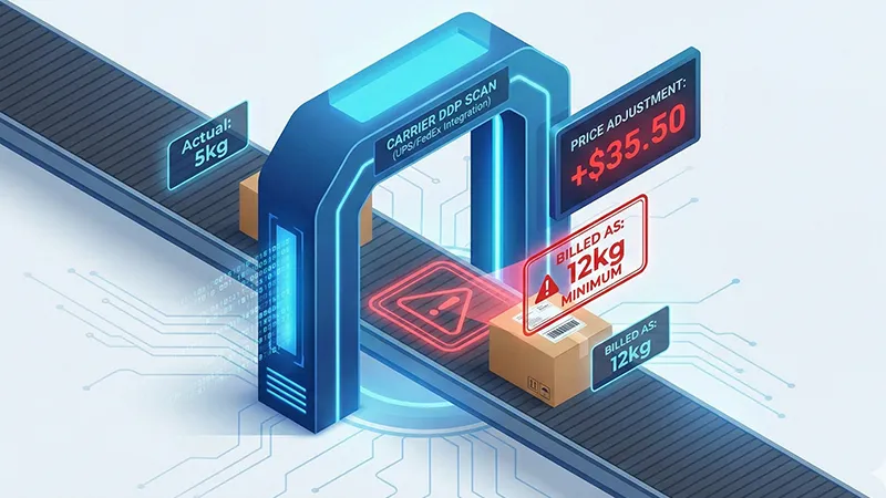 Volumetric Weight Calculator China to US (2026): The 12kg Rule & DAP Trap