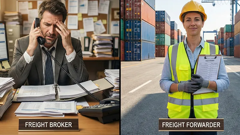 Freight Forwarder vs Broker: Why Brokers Are Risky for China Imports