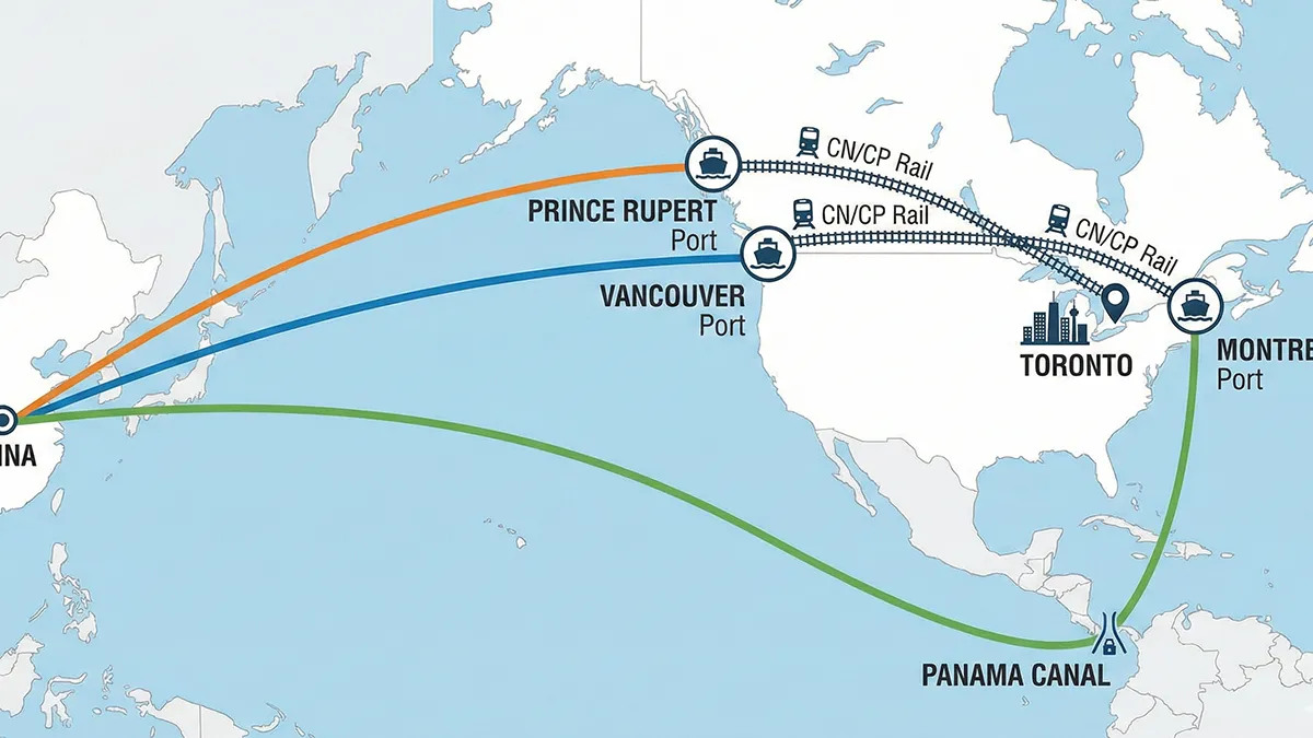 Sea Freight China to Canada: Vancouver vs Montreal Guide