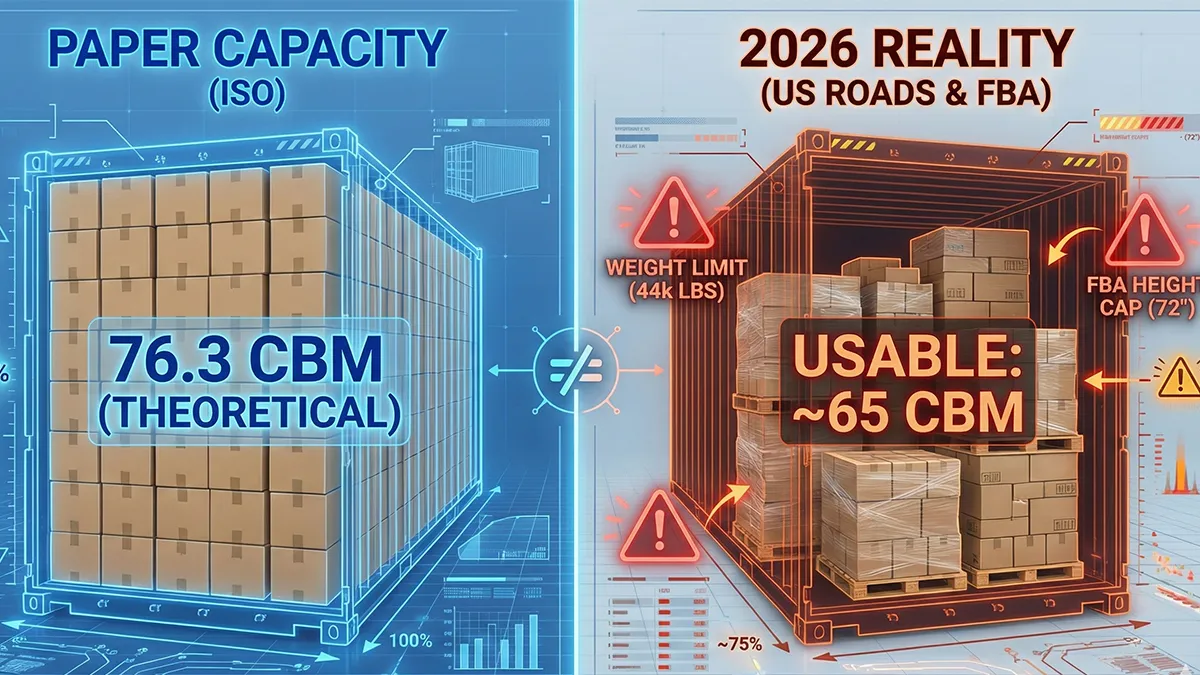 Shipping Container Dimensions 2026: The "Real" Load Guide
